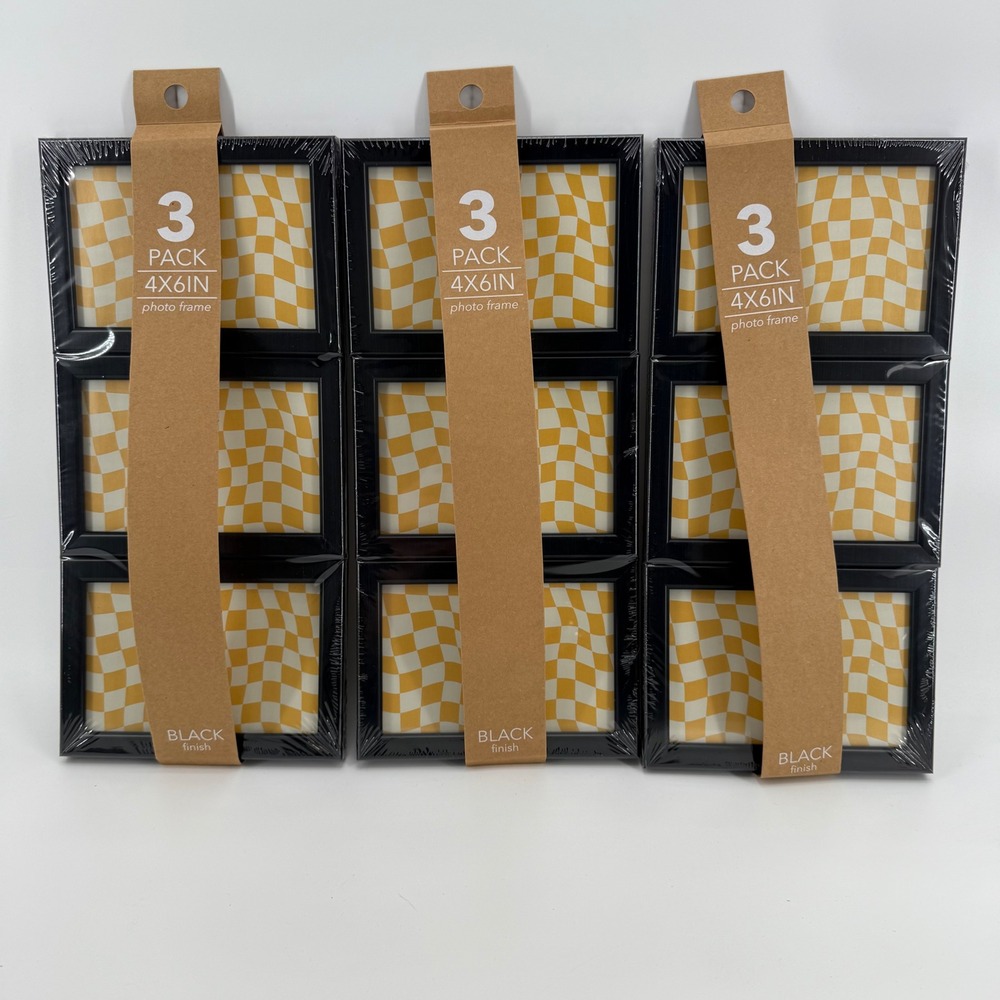 HarborTown 9 Pack 4x6 Picture Frames Black Finish‎ Target